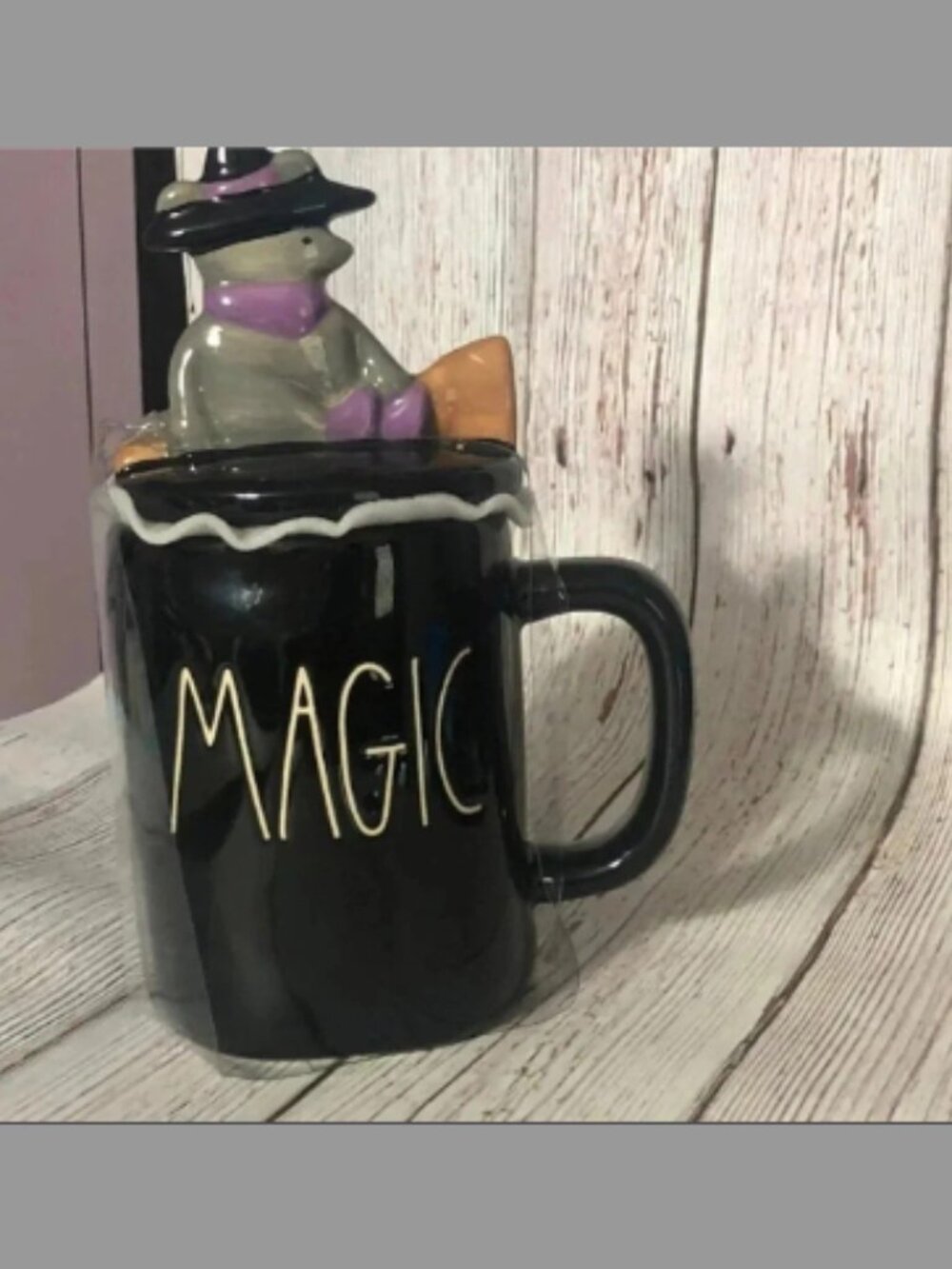 Rae Dunn MAGIC Mug cat witch topper whimsigoth halloween spooky cute